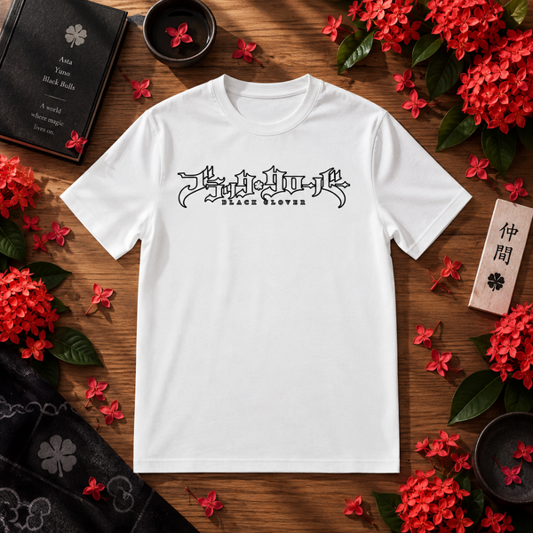 Black Clover Gothic Logo Graphic T-Shirt
