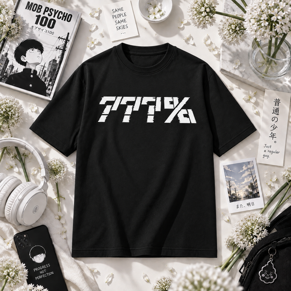 Mob Psycho 100 Floral Flat Oversized